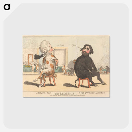 アートポストカード-The Rival Pigs
 - イェール大学アートギャラリー Postcard.