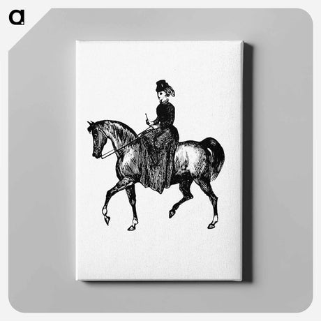 アートパネル-Lady on Horseback: A London Guide
 - 大英図書館 Canvas.