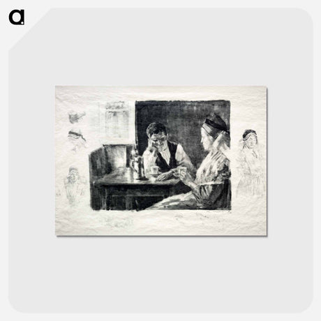アートポストカード-Interior of a Peasant's House
 - クリーブランド美術館 Postcard.