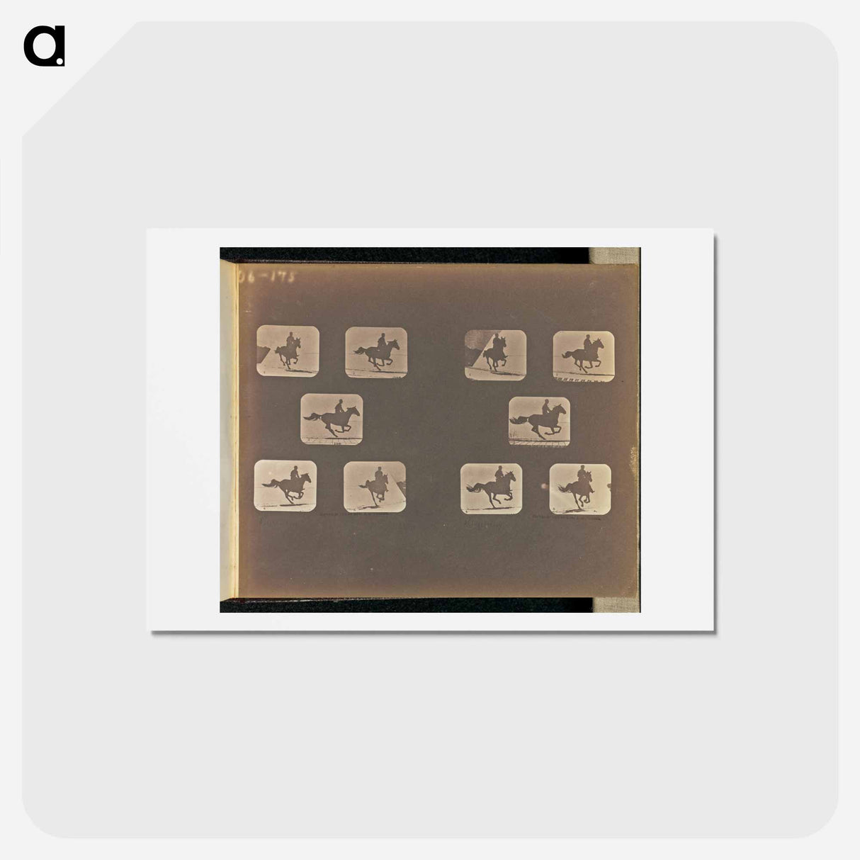 アートポストカード-Running
 - エドワード マイブリッジ Postcard.