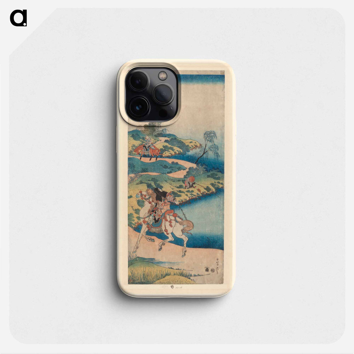 Jongeman wegrijdend van huis - 葛飾 北斎 Phone Case.