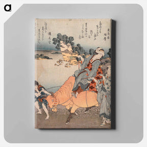 アートパネル-View of Koshigoe from Shichiri-ga-hama - 葛飾 北斎 Canvas.
