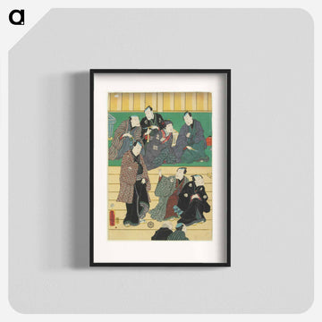 Vertical Ōban Pentaptych, Left Sheet
 - 歌川 国貞 Poster.