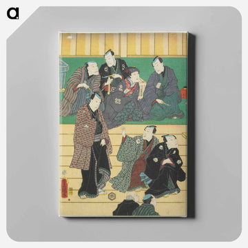 Vertical Ōban Pentaptych, Left Sheet
 - 歌川 国貞 Canvas.