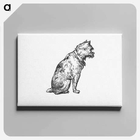 アートパネル-Sitting Dog from The New Hyperion
 - 大英図書館 Canvas.