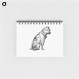 アートメモ帳-Sitting Dog from The New Hyperion
 - 大英図書館 Memo.