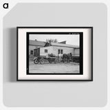 Stump farmer's wagon in town on Saturday morning - Dorothea Lange Poster.