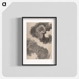 アートポスター-Katsushika Hokusai’s Japanese dragons, Album of Sketches - 葛飾 北斎 Poster.
