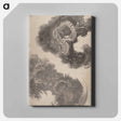 アートパネル-Katsushika Hokusai’s Japanese dragons, Album of Sketches - 葛飾 北斎 Canvas.