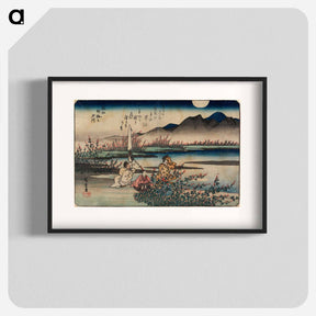 アートポスター-Noji Jewel River in Ōmi Province
 - 歌川 広重 Poster.