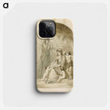 Raamatullinen aihe, kaksi naista ja neljä lasta - アルバート エーデルフェルト Phone Case.