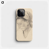 Woman in a scarf - アーノルド ピーター ワイズ クビンチャン Phone Case.