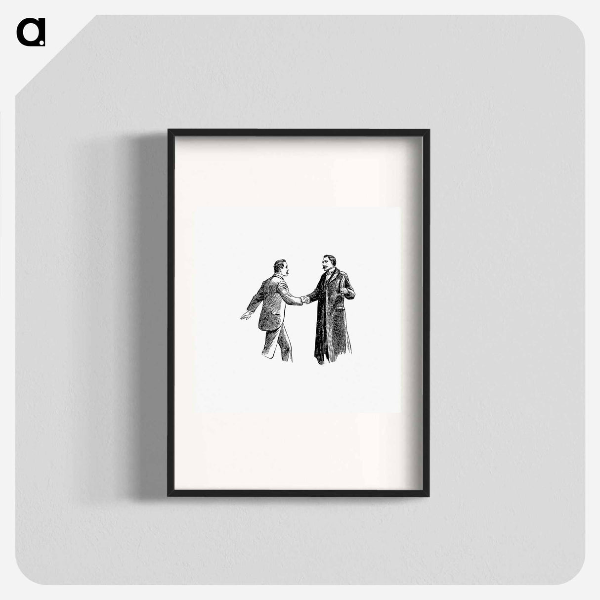 アートポスター-Gentlemen Shaking Hands
 - 大英図書館 Poster.
