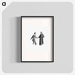 アートポスター-Gentlemen Shaking Hands
 - 大英図書館 Poster.