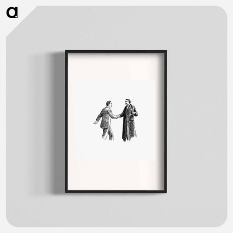 アートポスター-Gentlemen Shaking Hands
 - 大英図書館 Poster.