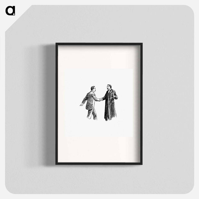 アートポスター-Gentlemen Shaking Hands
 - 大英図書館 Poster.