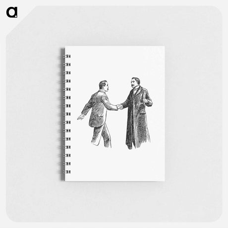アートメモ帳-Gentlemen Shaking Hands
 - 大英図書館 Memo.