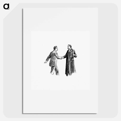アートポスター-Gentlemen Shaking Hands
 - 大英図書館 Poster.