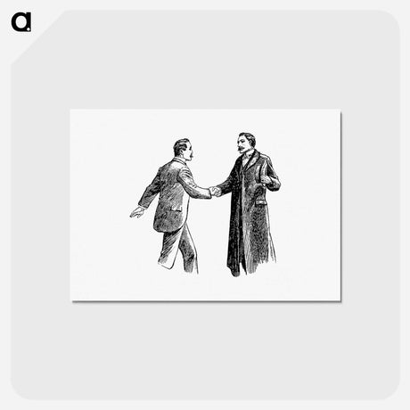 アートポストカード-Gentlemen Shaking Hands
 - 大英図書館 Postcard.