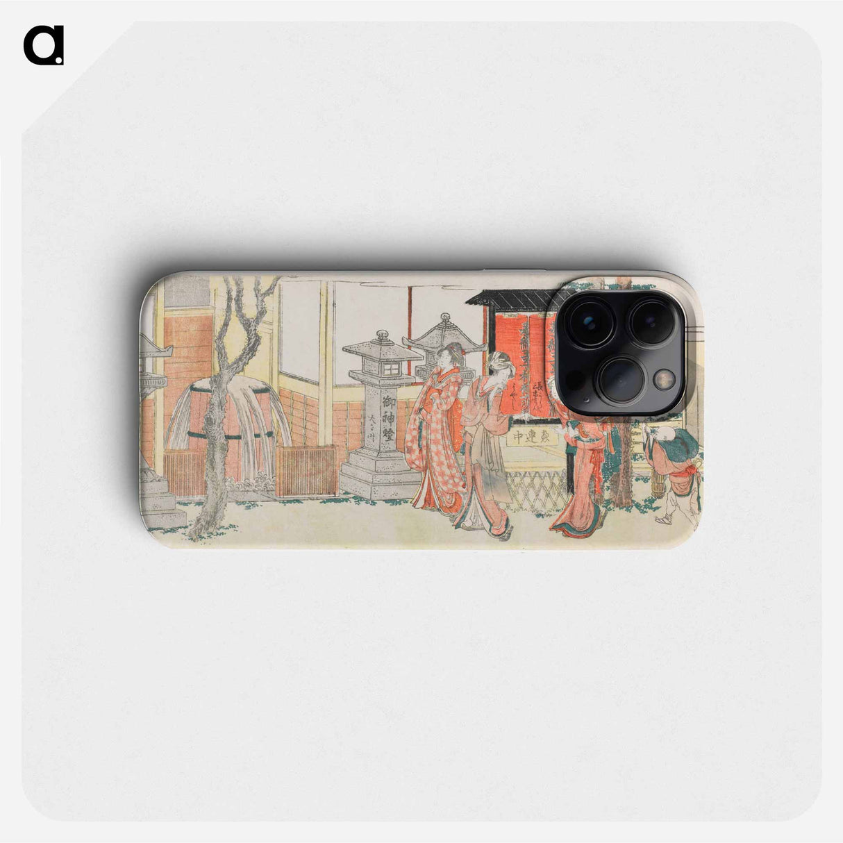 Visitors to the Inari Shrine at Ōji - 葛飾 北斎 Phone Case.