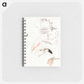 アートメモ帳-Studies van een flamingo - テオ ヴァン ホイテマ Memo.