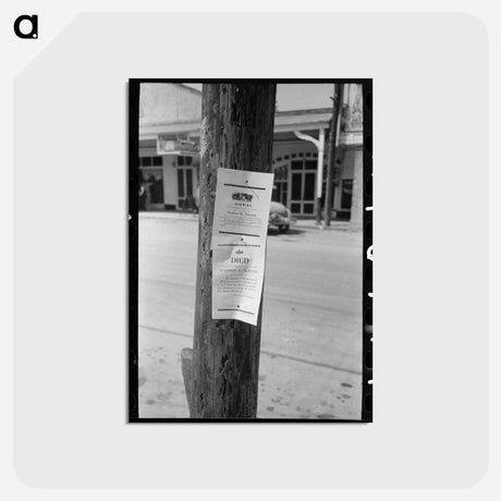 アートポストカード-Saint Martinville Death Notices
 - ラッセル リー Postcard.