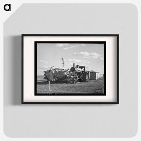 アートポスター-Idle Steam Tractor
 - ラッセル リー Poster.