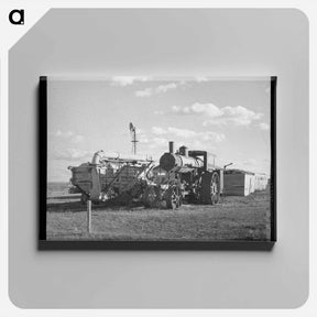 アートパネル-Idle Steam Tractor
 - ラッセル リー Canvas.