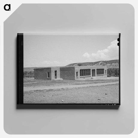 アートパネル-Schoolhouse, Amalia, New Mexico
 - ラッセル リー Canvas.