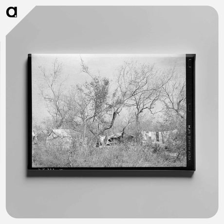 アートパネル-Migrant Camp in Mesquite
 - ラッセル リー Canvas.