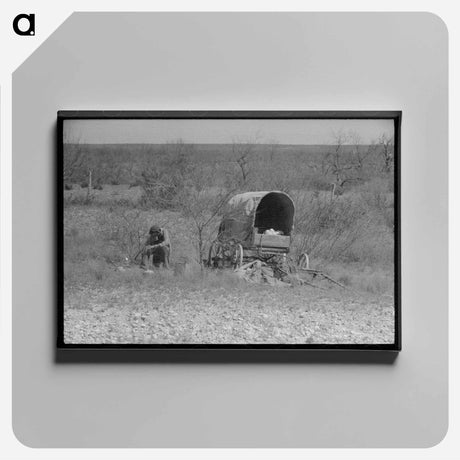 アートパネル-Man in Mesquite
 - ラッセル リー Canvas.