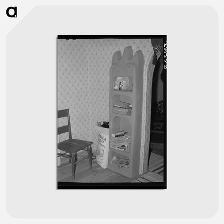 アートポストカード-Adobe Cupboard of Chamisal
 - ラッセル リー Postcard.