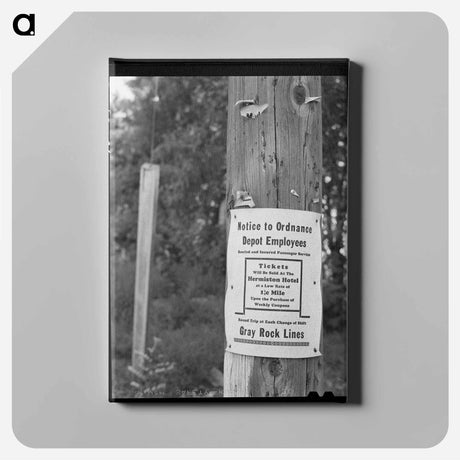 アートパネル-Umatilla Ordnance Depot Sign
 - ラッセル リー Canvas.