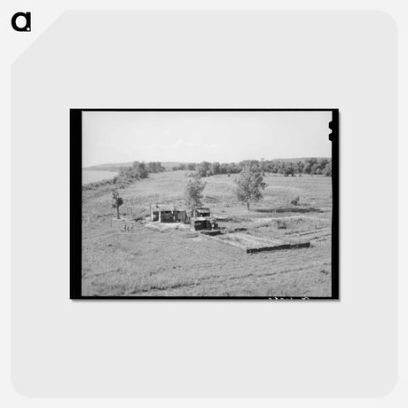 アートポストカード-Arkansas River Bottom Scene
 - ラッセル リー Postcard.