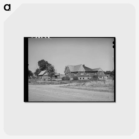 アートポストカード-Mormon Farmhouses
 - ラッセル リー Postcard.