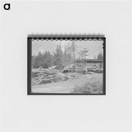 アートメモ帳-Unloading Logs, Cascade
 - ラッセル リー Memo.
