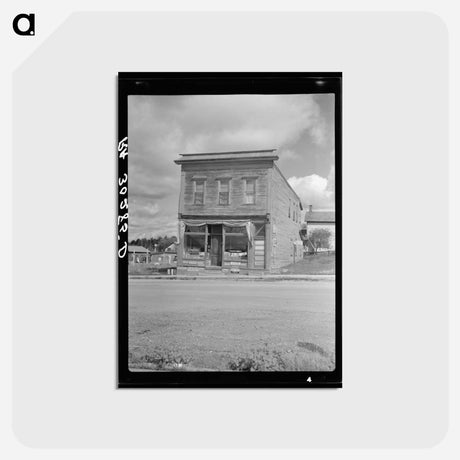 アートポストカード-Store in Iron Range Town
 - ラッセル リー Postcard.