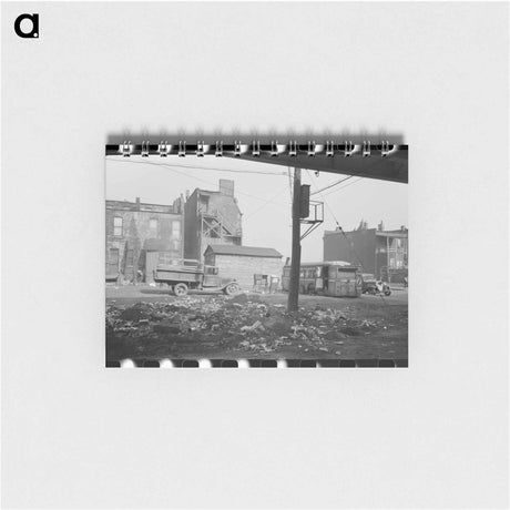 アートメモ帳-Lunch Wagon Under the Elevated
 - ラッセル リー Memo.