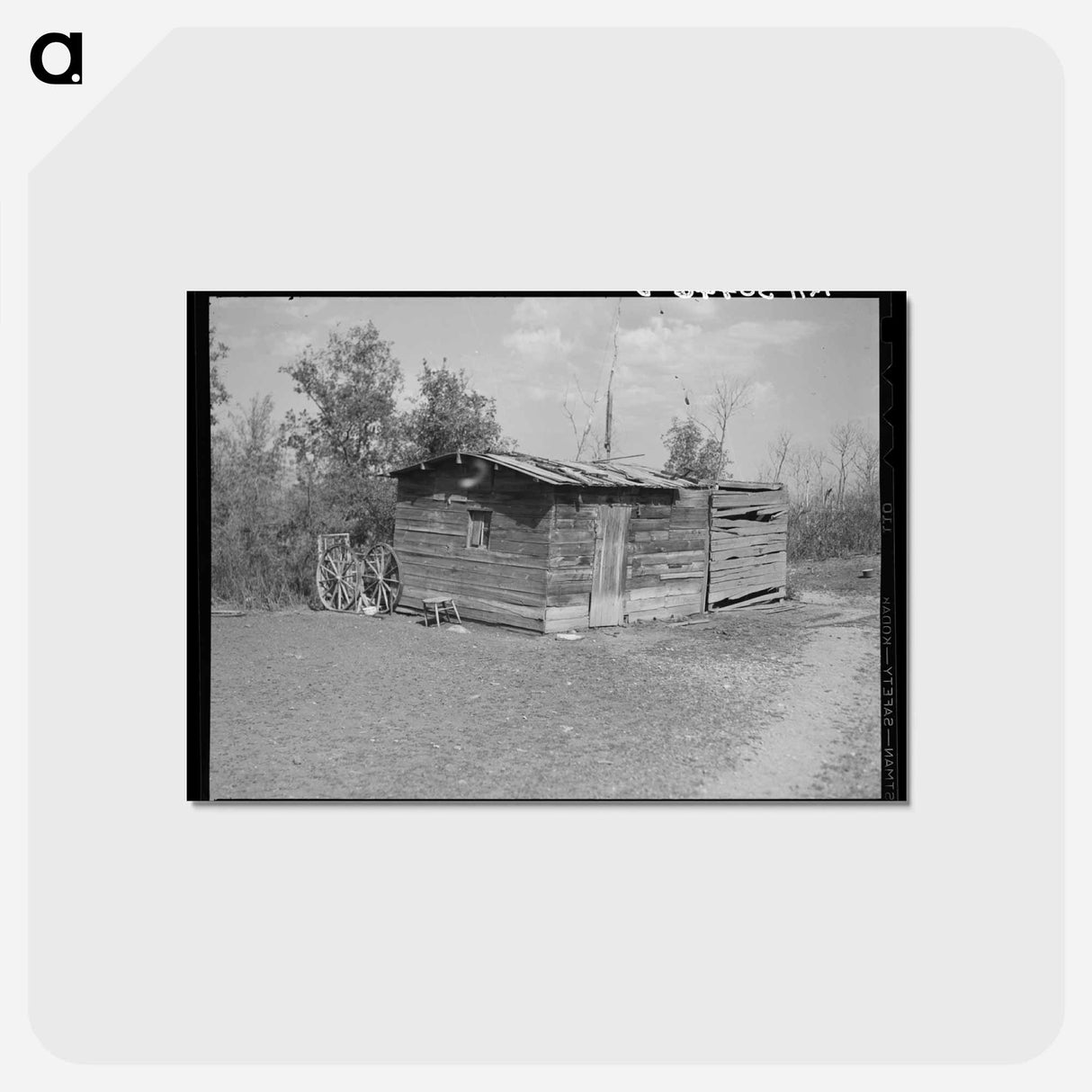 アートポストカード-Farm in Williams County
 - ラッセル リー Postcard.