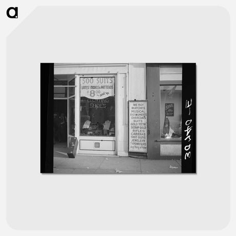 アートポストカード-Clothing Store Window, Grand Forks
 - ラッセル リー Postcard.