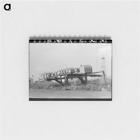 アートメモ帳-Mail Boxes, Seminole Oil Field
 - ラッセル リー Memo.
