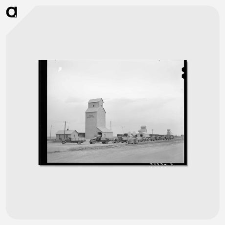 アートポストカード-Texas Wheat Elevator
 - ラッセル リー Postcard.