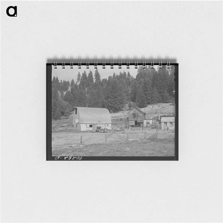 アートメモ帳-Yakima County Barn
 - ラッセル リー Memo.
