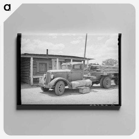 アートパネル-Pie Town Lumber Truck
 - ラッセル リー Canvas.
