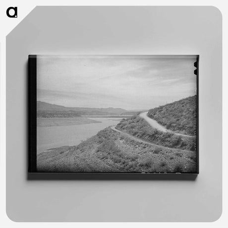 アートパネル-Reservoir of Roosevelt Dam
 - ラッセル リー Canvas.