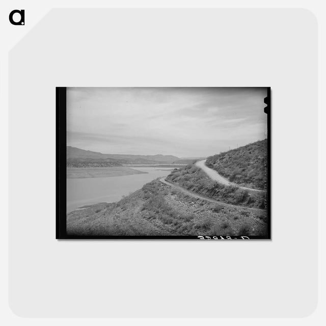 アートポストカード-Reservoir of Roosevelt Dam
 - ラッセル リー Postcard.