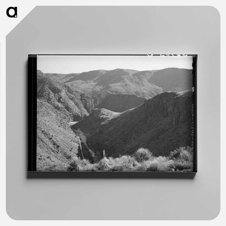 アートパネル-Canyon of the Black River
 - ラッセル リー Canvas.