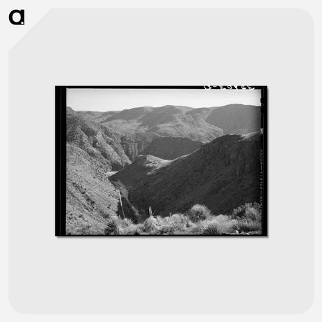 アートポストカード-Canyon of the Black River
 - ラッセル リー Postcard.