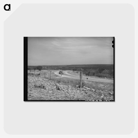アートポストカード-Kimble County Landscape
 - ラッセル リー Postcard.