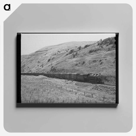 アートパネル-Logging Train, Spalding Junction
 - ラッセル リー Canvas.